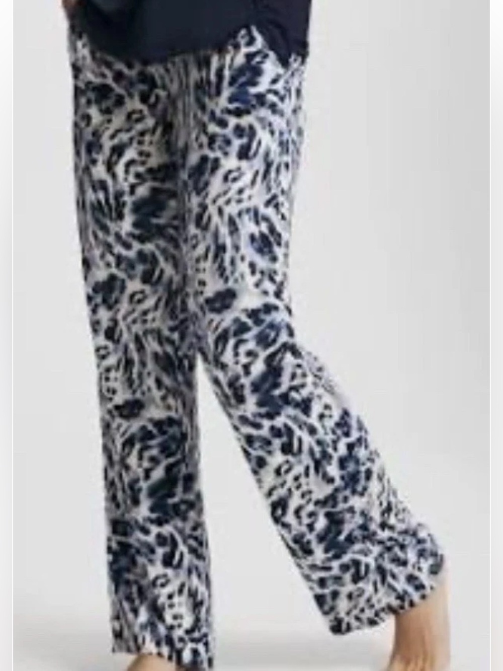 Soma Arctic Loveliest Leopard Parch Cool Nights Pajama Lounge Pants NWT L